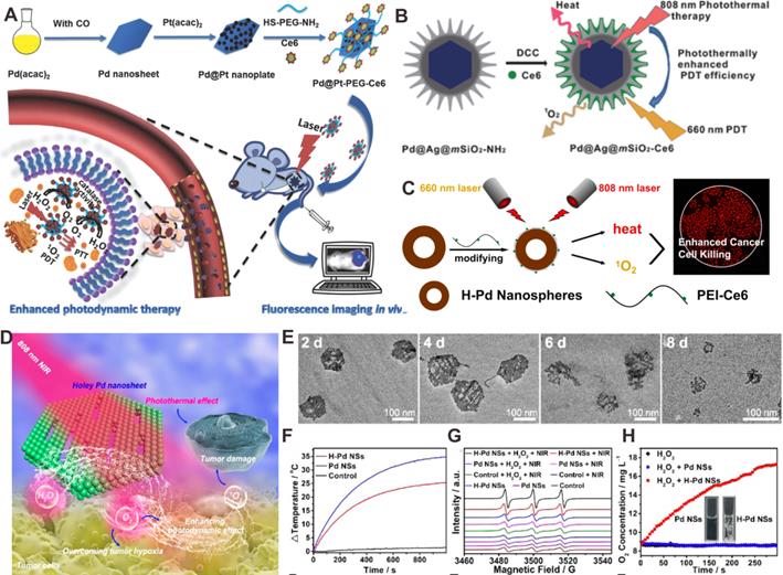 Palladium-based nanomaterials for cancer imaging and therapy