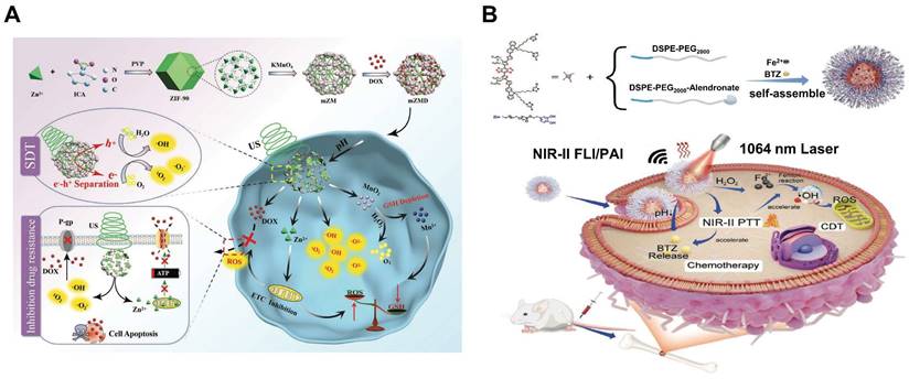 Multifunctional nanomedicines-enabled chemodynamic-synergized ...